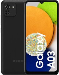 Samsung Galaxy A03 4/64GB Black : SM-A035GZKG hinta ja tiedot | Matkapuhelimet | hobbyhall.fi