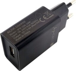 Laturi Techly USB-A 5V 2.4A 12W max., Musta hinta ja tiedot | Puhelimen laturit | hobbyhall.fi