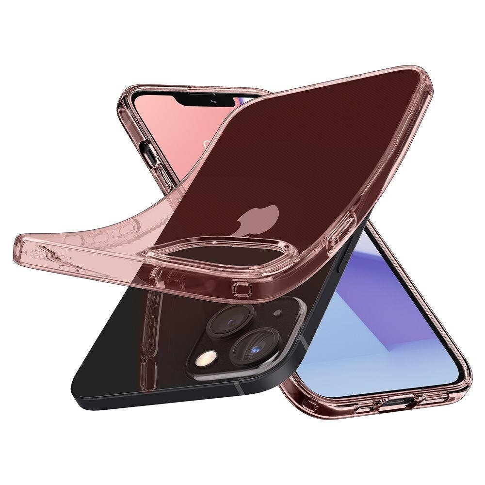 Puhelinkotelo Spigen Crystal Flex, puhelin iPhone 13, vaaleanpunainen hinta ja tiedot | Puhelimen kuoret ja kotelot | hobbyhall.fi