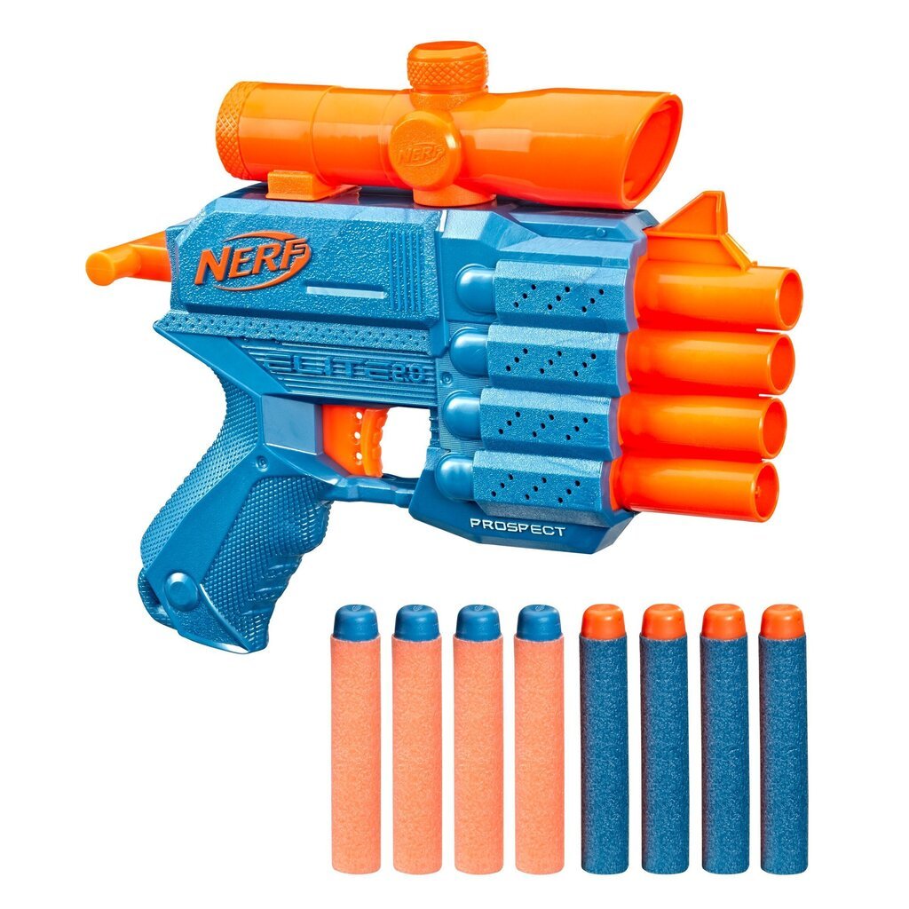 NERF ELITE 2.0 Leikkipyssy Prospect QS 4 hinta ja tiedot | Poikien lelut | hobbyhall.fi