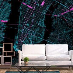 Valokuvatapetti- Blue Manhattan 200x140 200x140 hinta ja tiedot | Valokuvatapetit | hobbyhall.fi