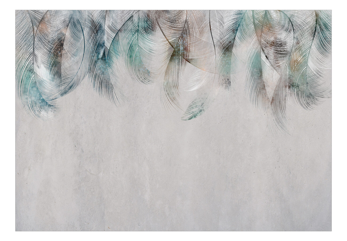 Valokuvatapetti- Colourful Feathers 98x70 441x315 cm hinta ja tiedot | Valokuvatapetit | hobbyhall.fi