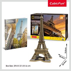 3D palapeli Cubicfun Eiffel-torni, 80 v. hinta ja tiedot | CubicFun Lapset | hobbyhall.fi