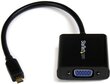 Adapteri StarTech MCHD2VGAE2 Micro HDMI - VGA:lle hinta ja tiedot | Adapterit | hobbyhall.fi