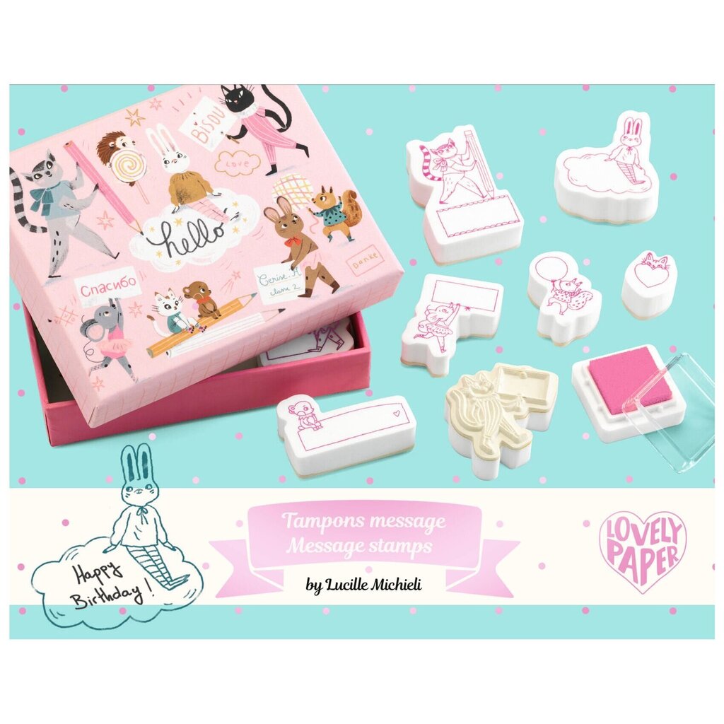 Minipostimerkit - Lucille Message, DD03625 hinta ja tiedot | Taide- ja askartelutarvikkeet | hobbyhall.fi