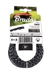 Trimmerin siima Bradas TWIST, 2,7 mm x 15 m hinta ja tiedot | Puutarhatyökalujen tarvikkeet | hobbyhall.fi