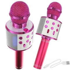 Goodbuy karaokemikrofoni sisäänrakennetulla bluetooth-kaiuttimella / 3W / aux / äänimodulaattori / USB / Micro SD pinkki. hinta ja tiedot | Ei ole määritelty Tietokoneet ja pelaaminen | hobbyhall.fi