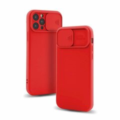 Silikonikotelo Fusion Camera Protect for Apple iPhone 13 Pro Max, punainen hinta ja tiedot | Puhelimen kuoret ja kotelot | hobbyhall.fi