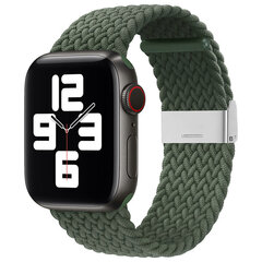 Kellorannekoru Apple Watch 7/6 / SE / 5/4/3/2, 41mm / 40 mm / 38 mm, vihreä. hinta ja tiedot | Älykellojen ja aktiivisuusrannekkeiden lisätarvikkeet | hobbyhall.fi