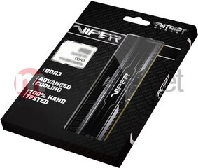 Patriot ViperX 3RD 2x4GB DDR3 1600MHz CL9 1.5V, XMP 1.3 Dual Channel (PV38G160C9K) hinta ja tiedot | Muisti (RAM) | hobbyhall.fi