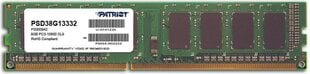 Patriot DDR3-1333 8GB CL 9 (PSD38G13332) hinta ja tiedot | Patriot Tietokoneet ja pelaaminen | hobbyhall.fi