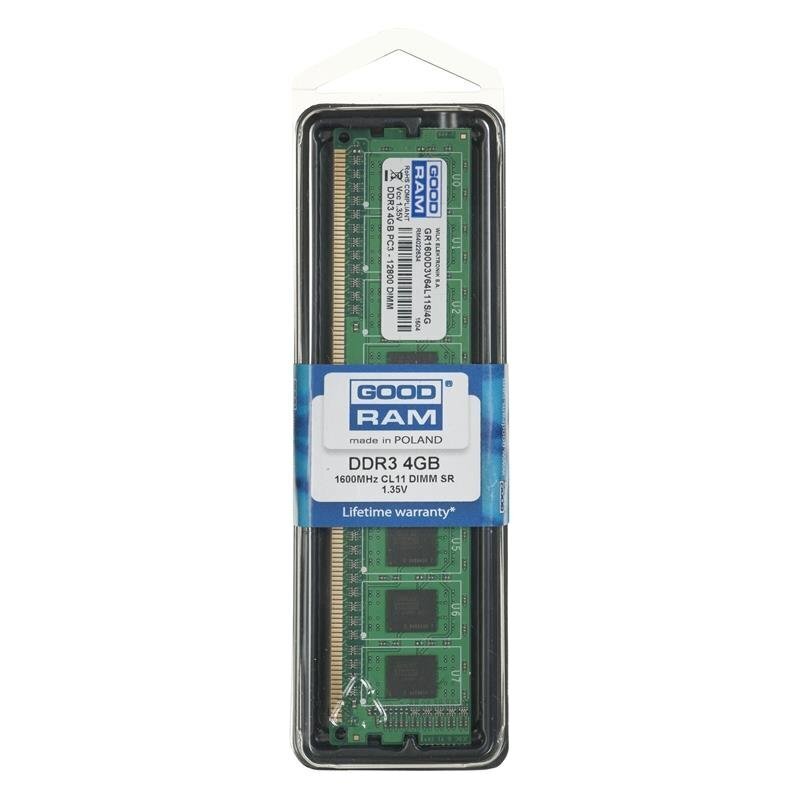 GoodRam GR1600D3V64L11S/4G hinta ja tiedot | Muisti (RAM) | hobbyhall.fi