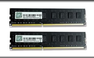 G.Skill DDR3 16GB (8GBx2) 1333MHz, CL9, NT Dual (F3-10600CL9D-16GBNT) hinta ja tiedot | Muisti (RAM) | hobbyhall.fi