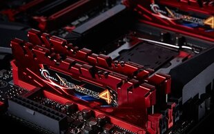 G.Skill DDR4 16GB (8GBx2) 2400MHz, CL15, Ripjaws 4 Red (F4-2400C15D-16GRR) hinta ja tiedot | Muisti (RAM) | hobbyhall.fi