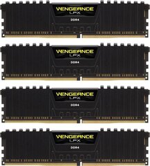 Corsair Vengeance LPX DDR4, 2400MHz, 4x16GB, CL14 (CMK64G4XM4A2400C14) hinta ja tiedot | Muisti (RAM) | hobbyhall.fi