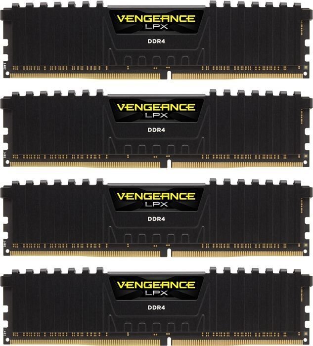 Corsair Vengeance LPX DDR4, 4x16GB, 2666MHz, CL16 (CMK64GX4M4A2666C16) hinta ja tiedot | Muisti (RAM) | hobbyhall.fi