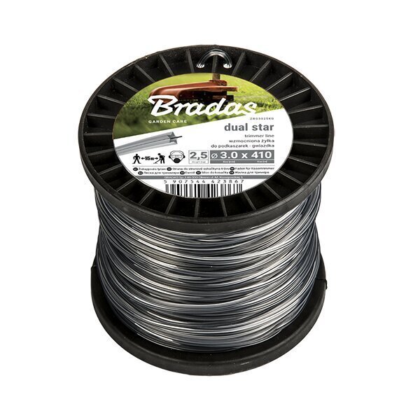 Bradas RIPPER DUAL Square siima, 2,4mm x 100m hinta ja tiedot | Puutarhatyökalujen tarvikkeet | hobbyhall.fi