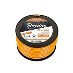 Bradas ULTRA Square siima, 2.7mm x 197m (1.35kg) hinta ja tiedot | Puutarhatyökalujen tarvikkeet | hobbyhall.fi