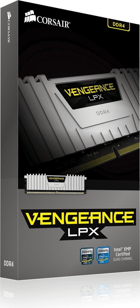 Corsair Vengeance LPX DDR4, 2x8GB, 2666MHz, CL16, White (CMK16GX4M2A2666C16W) hinta ja tiedot | Muisti (RAM) | hobbyhall.fi