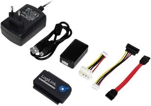 Logilink AU0006C, USB 2.0 / IDE / SATA hinta ja tiedot | Adapterit | hobbyhall.fi