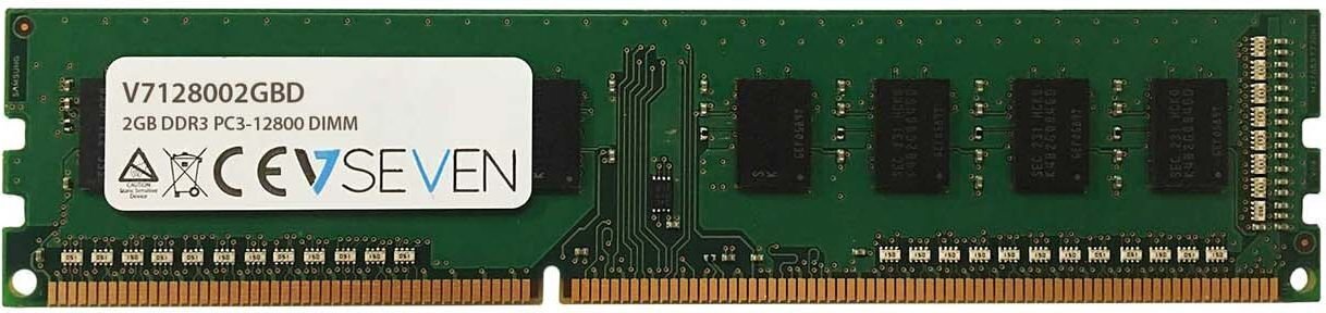 V7 DDR3 2GB, 1600MHz, CL11 (V7128002GBD) hinta ja tiedot | Muisti (RAM) | hobbyhall.fi