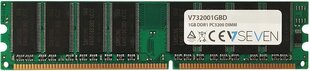 V7 DDR1 1GB, 400MHz, CL3 (V732001GBD) hinta ja tiedot | Muisti (RAM) | hobbyhall.fi
