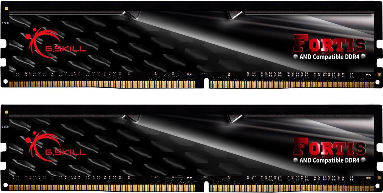 G.Skill Fortis DDR4, 2x8GB, 2400MHz, CL15 (F4-2400C15D-16GFT) hinta ja tiedot | Muisti (RAM) | hobbyhall.fi