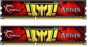 G.Skill DDR3 8GB (4GBx2) 1333MHz, CL9, AEGIS Dual (F3-1333C9D-8GIS) hinta ja tiedot | Muisti (RAM) | hobbyhall.fi