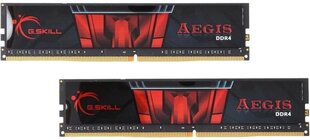 G.Skill Aegis DDR4, 2x4GB, 2400MHz, CL17 (F4-2400C17D-8GIS) hinta ja tiedot | Muisti (RAM) | hobbyhall.fi
