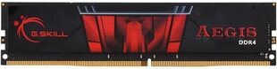 G.Skill Aegis DDR4, 16GB, 2400MHz, CL17 (F4-2400C17S-16GIS) hinta ja tiedot | Muisti (RAM) | hobbyhall.fi