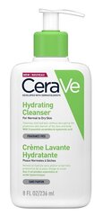 CeraVe Hydrating Cleansing Cream - Puhdistusvoide vartalolle ja kasvoille, 236 ml hinta ja tiedot | Kasvojen puhdistusaineet | hobbyhall.fi