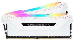 Corsair Vengeance RGB PRO DDR4, 2x8GB, 3200MHz, CL16 (CMW16GX4M2C3200C16W) hinta ja tiedot | Corsair Tietokoneet ja pelaaminen | hobbyhall.fi