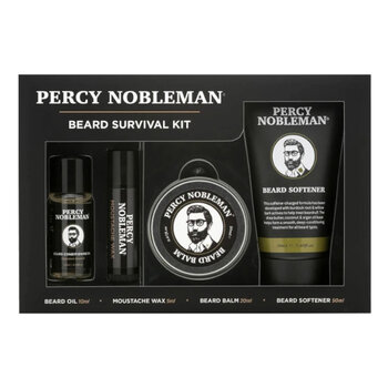 Percy Nobleman's Beard Survival Kit, 4 tuotetta hinta ja tiedot | Parranajo ja karvanpoisto | hobbyhall.fi