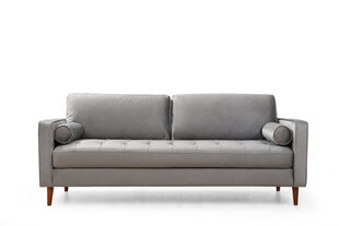 Kalune Design Rome, vaaleanharmaa kolmipaikkainen sohva hinta ja tiedot | Sohvat ja vuodesohvat | hobbyhall.fi