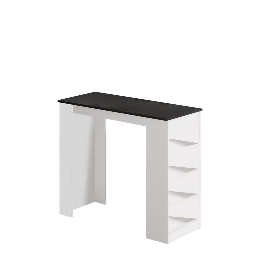 Kalune Design ST1, valkoinen/musta baaripöytä hinta ja tiedot | Ruokapöydät | hobbyhall.fi