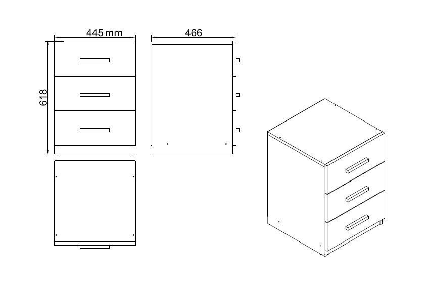 Kalune Design VO9, valkoinen huonekalusarja hinta ja tiedot | Tietokonepöydät ja työpöydät | hobbyhall.fi