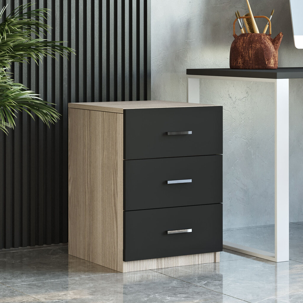 Kalune Design VO13, ruskea/musta huonekalusarja hinta ja tiedot | Tietokonepöydät ja työpöydät | hobbyhall.fi