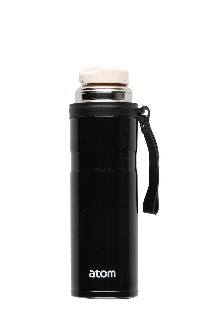 Termospullo Atom Black, 750 ml hinta ja tiedot | Termoskannut ja termosmukit | hobbyhall.fi