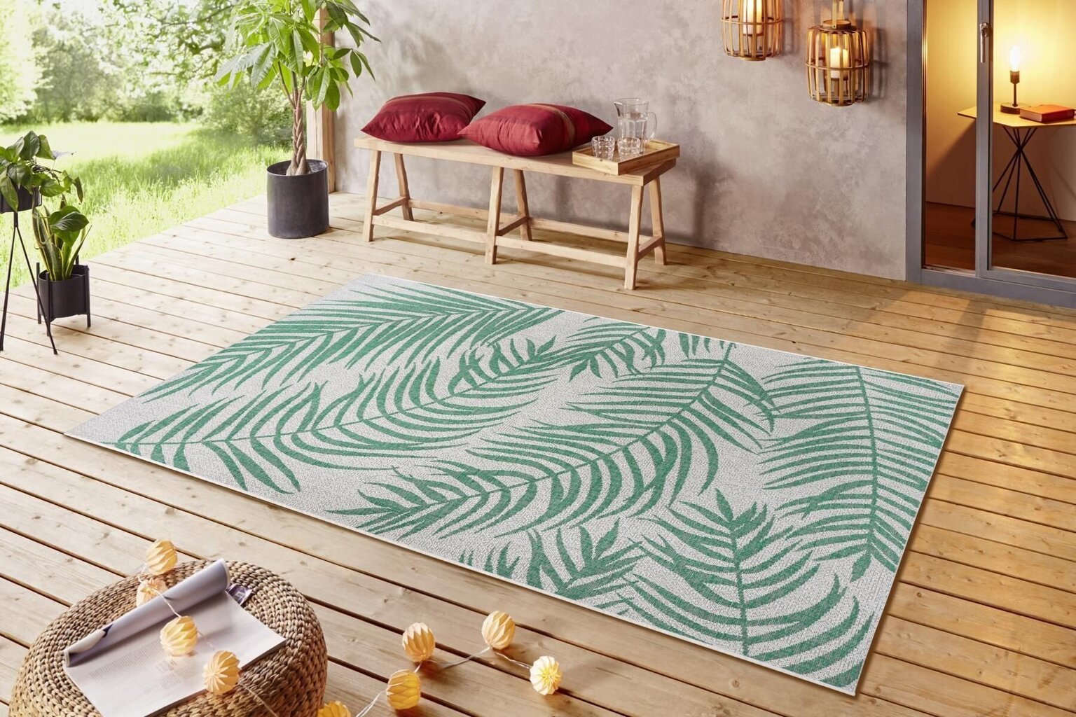 Northrugs matto Jaffa Emerald Green Cream 140x200 cm hinta ja tiedot | Isot matot | hobbyhall.fi