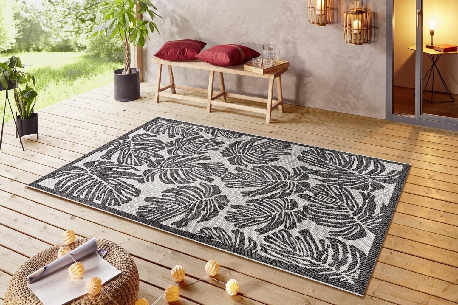 Northrugs matto Jaffa Black Cream 70x140 cm hinta ja tiedot | Isot matot | hobbyhall.fi