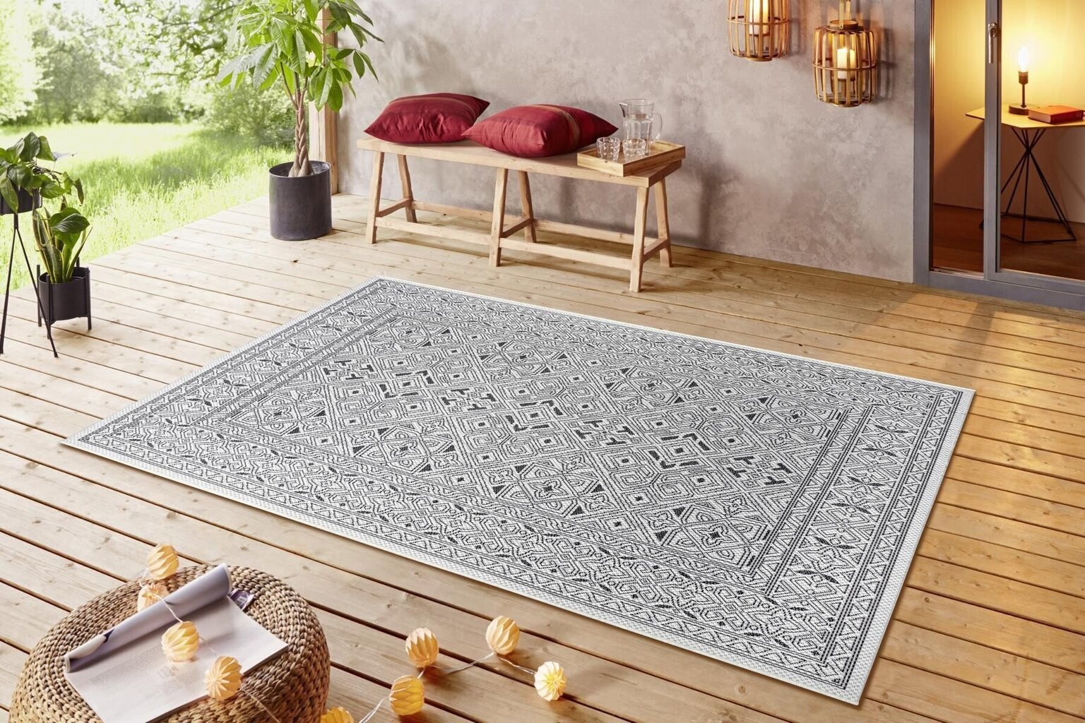 Northrugs matto Jaffa Black Cream 160x230 cm hinta ja tiedot | Isot matot | hobbyhall.fi