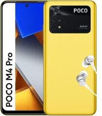 POCO M4 Pro, 128 GB, Dual SIM, Yellow hinta ja tiedot | Matkapuhelimet | hobbyhall.fi