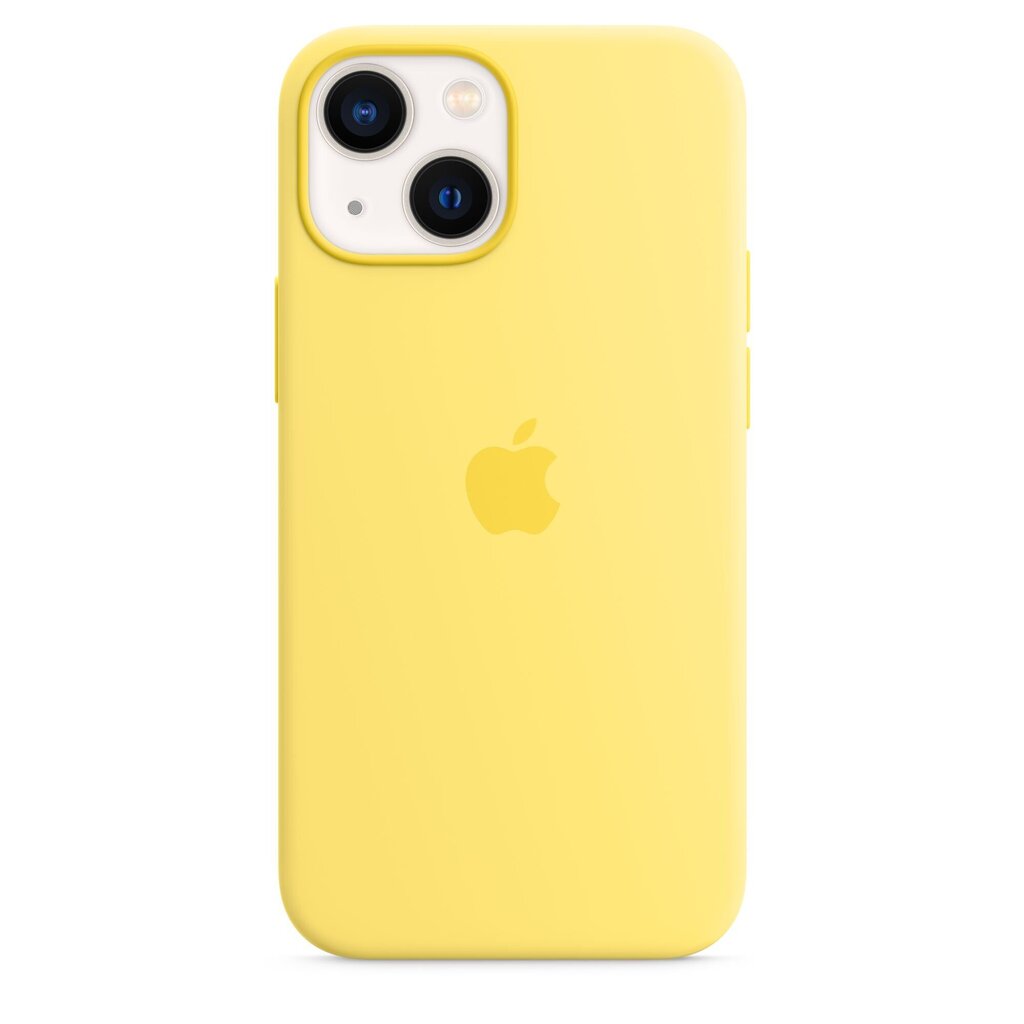 iPhone 13 mini silikonikotelo MagSafe, Lemon Zest hinta ja tiedot | Puhelimen kuoret ja kotelot | hobbyhall.fi