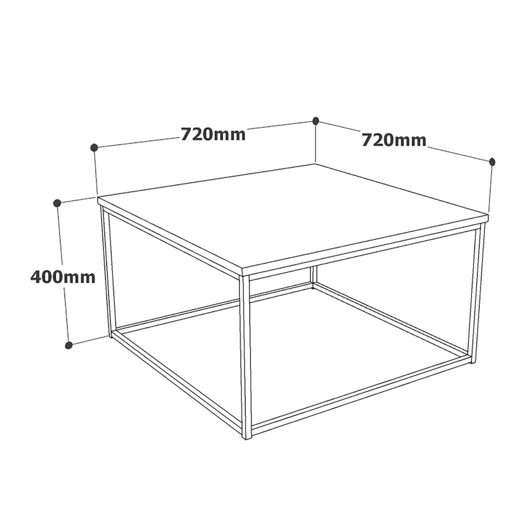 Kalune Design VG13, sohvapöytä, ruskea hinta ja tiedot | Sohvapöydät | hobbyhall.fi