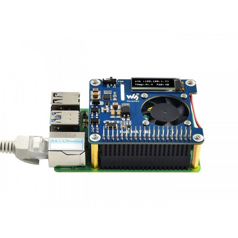 Power over Ethernet HAT (B), 802.3af PoE ja verkon jälkiliite hinta ja tiedot | Mikrokontrollerit | hobbyhall.fi