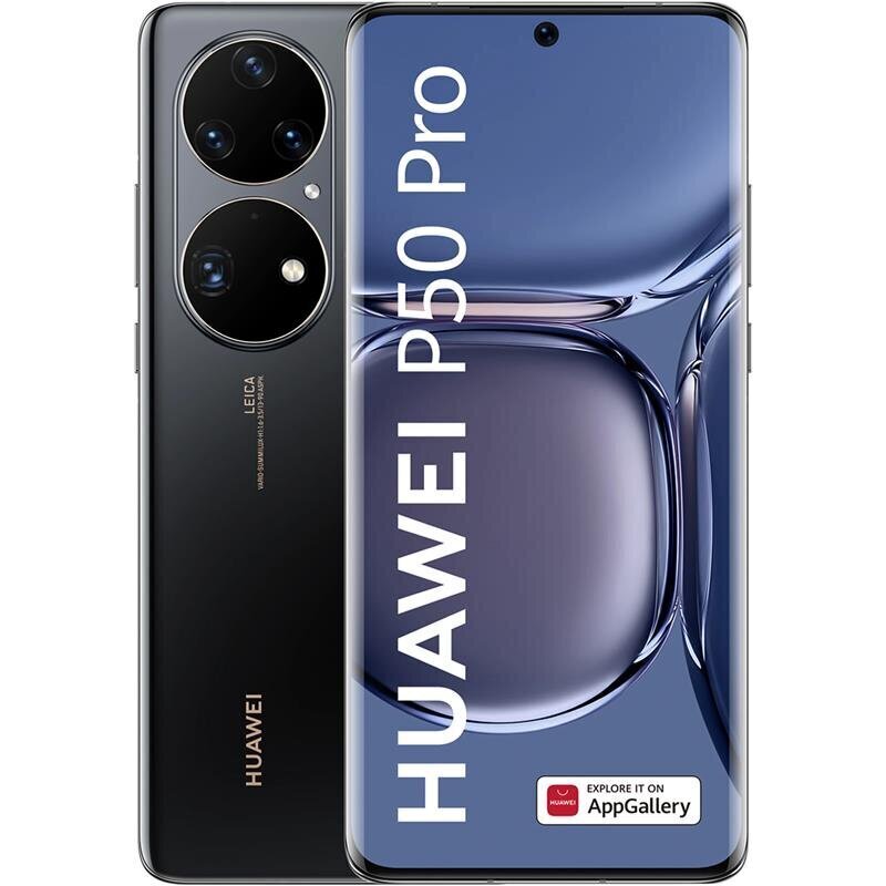 Huawei P50 Pro, 256GB, Dual SIM, Golden black hinta ja tiedot | Matkapuhelimet | hobbyhall.fi