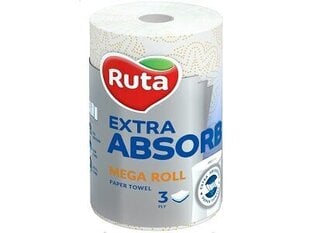 Ruta Selecta talouspaperi Mega rulla EA, 1 rulla, kolme kerrosta hinta ja tiedot | WC-paperit ja talouspaperit | hobbyhall.fi