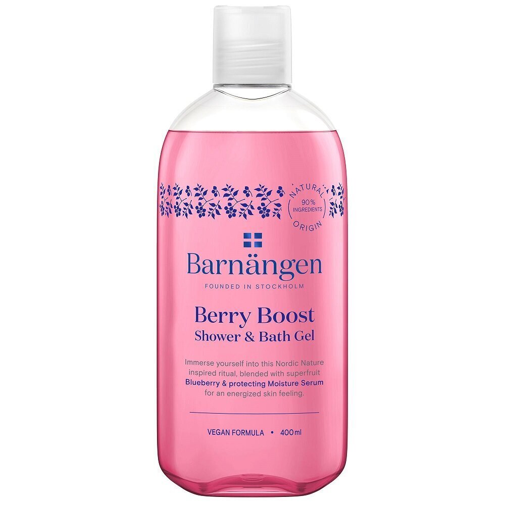 Barnangen suihkugeeli Berry boost 400ml hinta ja tiedot | Suihkusaippuat ja suihkugeelit | hobbyhall.fi