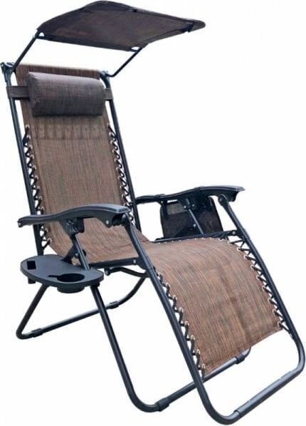 Saska Garden -taitettava tuoli/lepotuoli, ruskea hinta ja tiedot | Aurinkotuolit | hobbyhall.fi