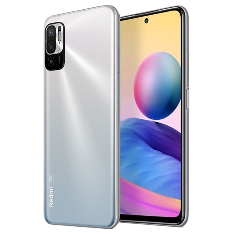 Xiaomi Redmi Note 10 5G älypuhelin 128GB Dual SIM Chrome Silver hinta ja tiedot | Matkapuhelimet | hobbyhall.fi